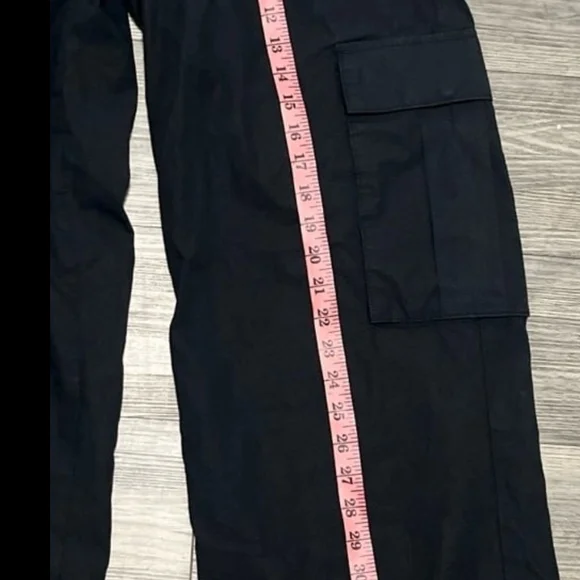 Ed Hardy Black Cargo Pants with Red and Green Accents - Picture 9 of 9